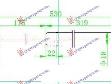 AMORTIZER GEPEK VRATA 530... za BMW X5 od 2000. do 2007. god.