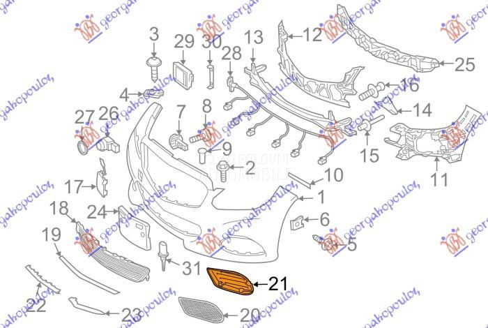 RESETKA PREDNJEG BRANIKA (UNUT