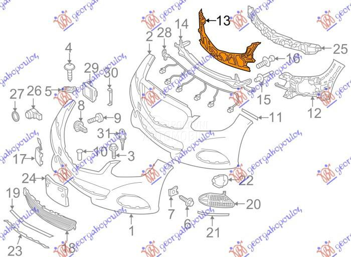 NOSAC PREDNJEG BRANIKA PLASTIC