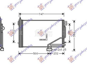 HLADNJAK KLIME... za Mercedes Benz C Klasa od 2000. do 2003. god.