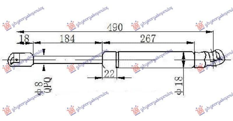 AMORTIZER GEPEK VRATA...