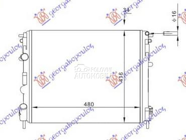 HLADNJAK MOTORA... za Renault Clio od 2001. do 2005. god.