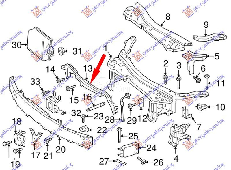 VEZNI LIM GORNJI PLASTICNI