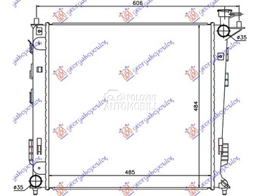 HLADNJAK MOTORA za Hyundai Tucson od 2010. do 2015. god.