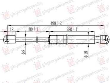 AMORTIZER GEPEK VRATA za Renault Clio od 2019. do 2023. god.
