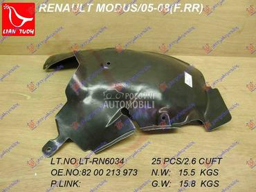 POTKRILO PLASTICNO Desno za Renault Modus od 2005. do 2008. god.