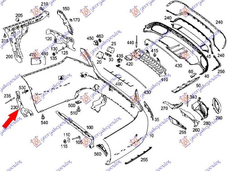 NOSAC ZADNJEG BRANIKA BOCNI PL