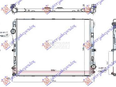 HLADNJAK MOTORA 2.0 BENZIN/HIB za Mercedes Benz E Klasa od 2020. do 2023. god.