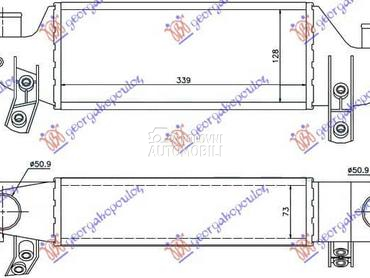 HLADNJAK INTERKULERA 1.8 TDCi za Ford Focus od 1998. do 2004. god.