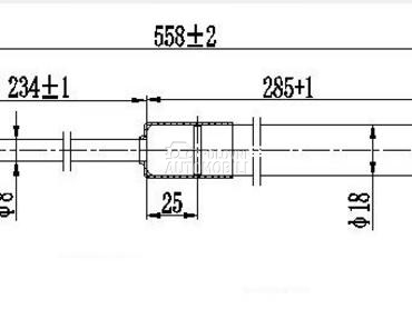 AMORTIZER GEPEK VRATA (558L-34 za Mercedes Benz E Klasa od 2016. do 2020. god.