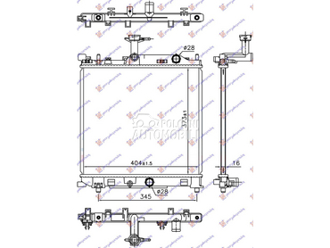 HLADNJAK MOTORA 1.0 BENZIN za Suzuki Celerio za 2014. god.