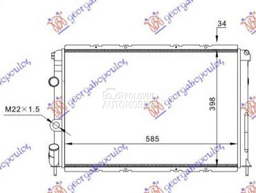 HLADNJAK MOTORA... za Renault Megane od 1996. do 1998. god.