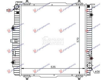 HLADNJAK MOTORA BENZIN/DIZEL ( za Mercedes Benz G Klasa od 1989. do 2025. god.