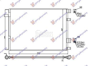 HLADNJAK KLIME za Hyundai Accent od 2011. do 2014. god.
