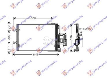 HLADNJAK KLIME... za Opel Tigra od 2004. do 2009. god.