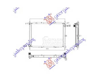 HLADNJAK MOTORA 1.5 DIZEL... za Renault Modus od 2005. do 2008. god.