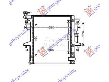 HLADNJAK MOTORA 2.5 T.D.... za Mitsubishi L200 od 2006. do 2010. god.