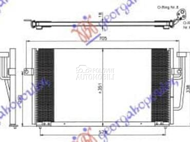 HLADNJAK KLIME 1.9 TD za Volvo S40 od 2000. do 2004. god.