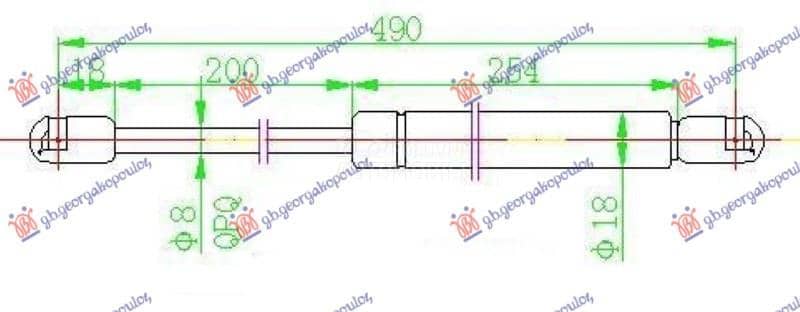 AMORTIZER GEPEK VRATA...