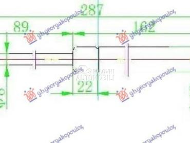 AMORTIZER GEPEK VRATA 06-... za Ford Fusion od 2002. do 2012. god.