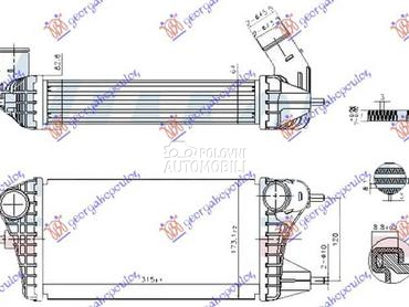 HLADNJAK INTERKULERA 1.0... za Suzuki Swift od 2017. do 2024. god.