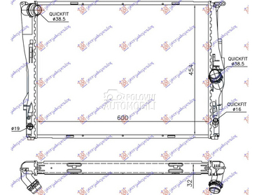 HLADNJAK MOTORA ZA SVE... za BMW Serija 3 od 2007. do 2011. god.