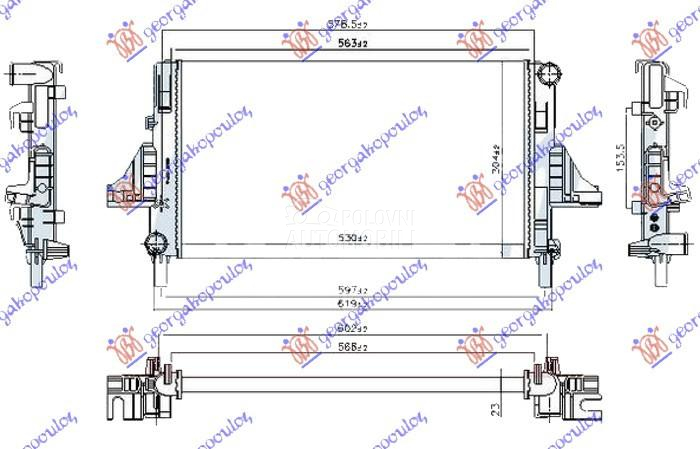 HLADNJAK MOTORA 0.7 BENZIN (MA