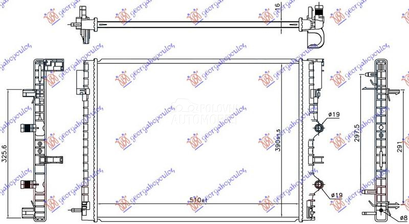 HLADNJAK MOTORA DODATNI 0.9 TU