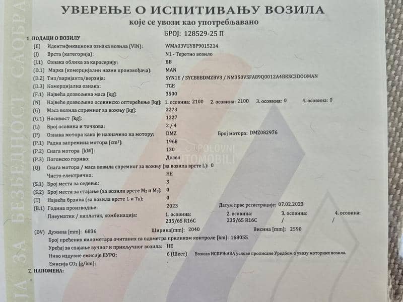 MAN Tge 3.180 DSG MAXI KLIMA