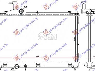 HLADNJAK MOTORA 2.0/2.4/3.0 BE za Mitsubishi Outlander od 2016. do 2020. god.