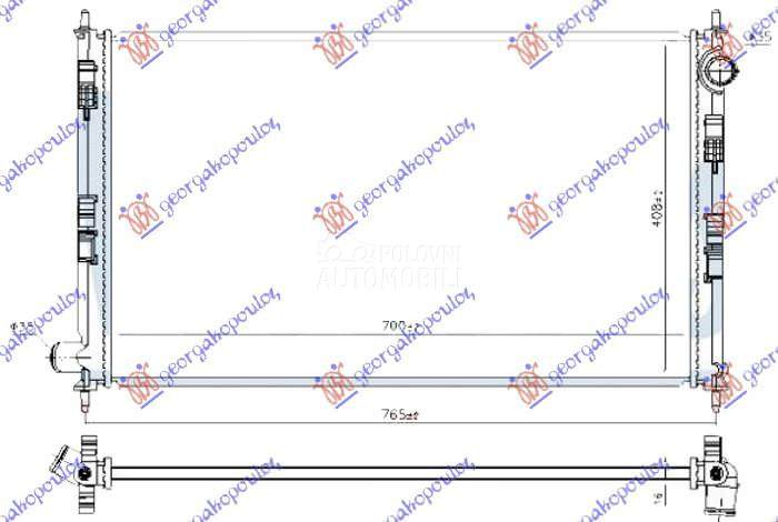 HLADNJAK MOTORA 2.0 BENZIN (70