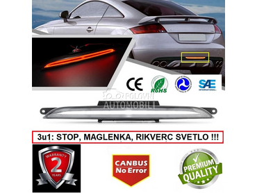 LED TRECE STOP SVETLO 3u1 za Audi TT, TTS, TT RS ...