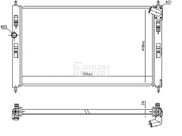 HLADNJAK MOTORA 1.6 DI-D DIZEL za Mitsubishi ASX od 2014. do 2018. god.
