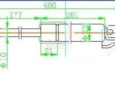 AMORTIZER GEPEK VRATA (480L-48 za Citroen C4 Aircross od 2012. do 2015. god.