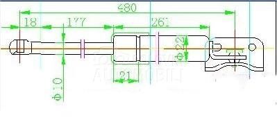 AMORTIZER GEPEK VRATA (480L-48