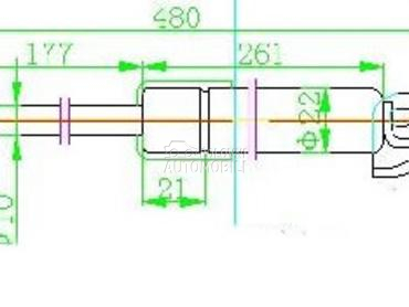 AMORTIZER GEPEK VRATA (480L-48 za Mitsubishi ASX od 2010. do 2014. god.