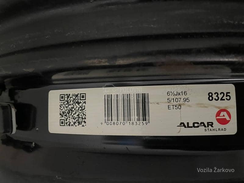 Čelične felne  16" 5 x 108