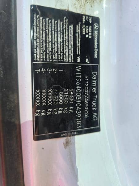 Mercedes Benz Arocs 1827 smećara