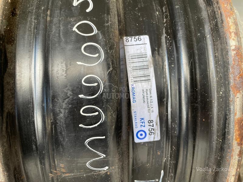 Čelične felne  16" 5 x 114.3