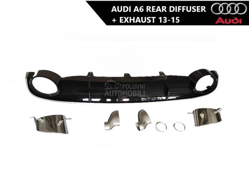 Zadnji difuzor sa auspuhom