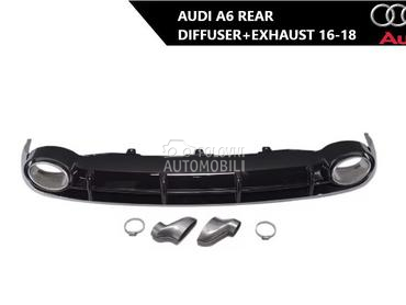 Zadnji difuzor sa auspuhom za Audi A6 od 2016. do 2018. god.