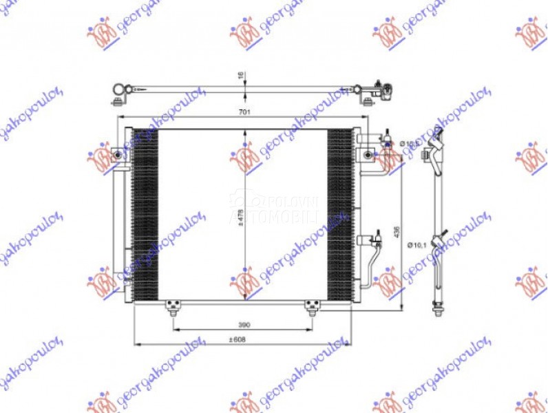 HLADNJAK KLIME BENZIN/DIZEL (6