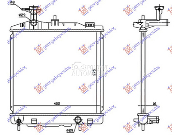 HLADNJAK MOTORA 1.0/1.2 BENZIN za Mitsubishi Space Star od 2020. do 2025. god.