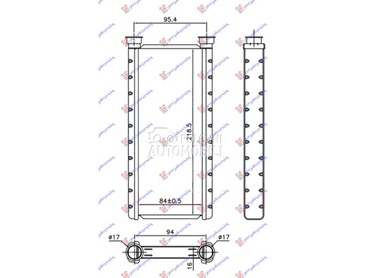 GREJAC KABINE (85x220x16) za Mitsubishi Space Star od 2013. do 2016. god.