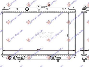 HLADNJAK MOTORA 1.8 BENZIN (MA za Nissan Almera Tino od 2000. do 2005. god.