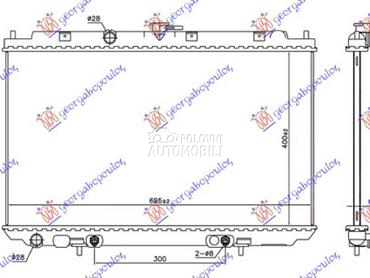 HLADNJAK MOTORA 1.8 BENZIN (AU za Nissan Almera Tino od 2000. do 2005. god.