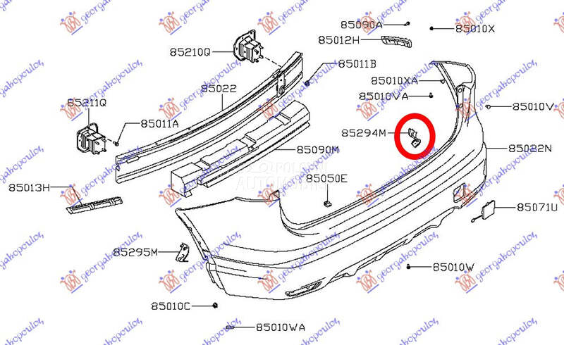 NOSAC ZADNJEG BRANIKA BOCNI ME