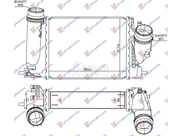 HLADNJAK INTERKULERA 1.6 DCi ( za Nissan Qashqai od 2013. do 2017. god.