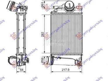 HLADNJAK INTERKULERA 1.6 DIG-T za Renault Kadjar od 2015. do 2019. god.