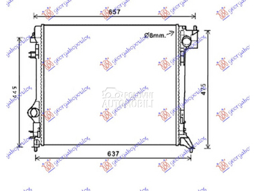 HLADNJAK MOTORA 2.0 BENZIN (MA za Nissan Qashqai od 2013. do 2017. god.